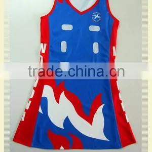 2016 Custom Digital Printed Netball Dress thumbnail-1
