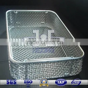 304 Stainless Steel Wire Mesh Medical Sterilization Basket thumbnail-1