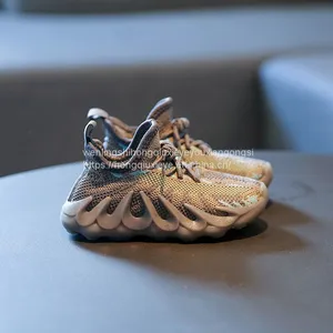 Cool Shoes Flying Woven Surface Stitching Color Blocking Sports Casual Children's Shoes thumbnail-2