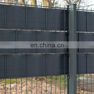 10 Premium Sichtschutzstreifen Hart PVC 19cm x 252,5cm Fur Doppelstabmattenzaune thumbnail-4