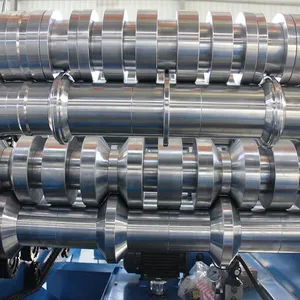 Color Coated Steel Sheet Double Layer Roll Forming Machine Corrugated Panel & Standing Seam 2 Profiles in 1 Machine thumbnail-4