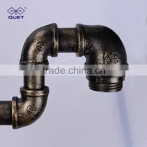 Simple Metal Water Pipe Industrial Vintage Style Edison Bulbs Light thumbnail-2