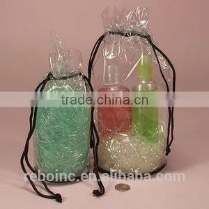 Eco-friend Simple Patent Silver Drawstring Pvc Cosmetic Bag thumbnail-3