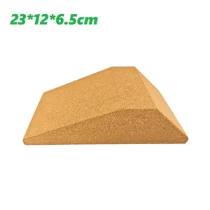 Fine Grained Cork Yoga Brick, Shaped Yoga Brick thumbnail-1