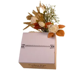 Sealing Mailer Box With Adhesive Tear Away Strips Zipper Foldable Gift Box Custom Printed Logo Postage Box thumbnail-4
