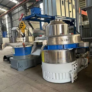 Complete Set of Biomass Pellet Machine Equipment. Large-scale Granulator for Miscellaneous Wood Chips and Sawdust. New Vertical Ring Die Machine thumbnail-1