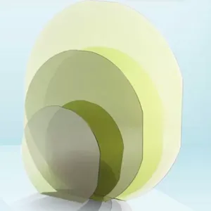 10*10*0.5 mm Semi P Grade 4H-N Semi SiC Chips Silicon Carbide Wafer thumbnail-3