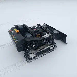 Gasoline Self Charging Backup Battery Self-Powered Dynamo Remote Control Brush Cutter on Tracks thumbnail-5