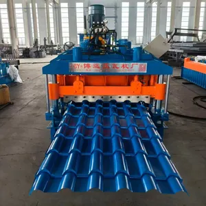 Roof Panel Glazed Tile Machine, Antique Architectural Glazed Tile Roll Forming Machine thumbnail-5