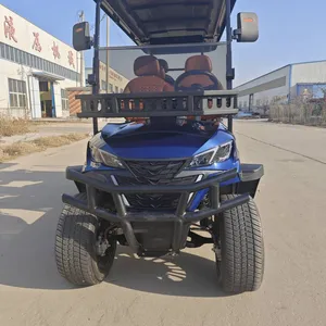 New 4+2 Six-seater Electric Golf Cart for Export and Foreign Trade, Electric Sightseeing Vehicle. Factory Direct Sales, Customizable. thumbnail-2