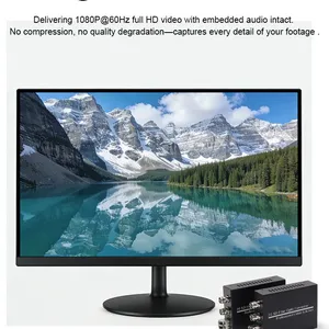 Ultra Compact 3G-SDI to Fiber Converter 1080P60Hz Mini HD-SDI Fiber Extender Uncompressed 1080P Comply With SMPTE 424M/292M thumbnail-5