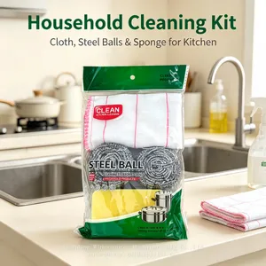 Heavy Duty Stainless Steel Scourer Metal Scrubber for Burnt Grease Cleaning thumbnail-1