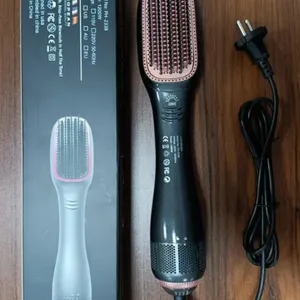 1200W Hot Air Styling Brush — 2-in-1 Blow Dryer & Hair Straightener, 120-240V Dual Voltage thumbnail-2