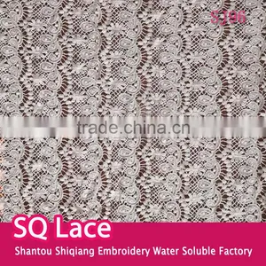 Wholesale Lace Garment Accessory Embroidery Cotton Full Lace Water Soluble Lace Fabric thumbnail-1