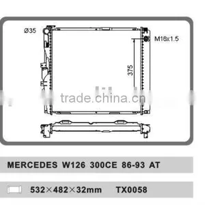 Auto Radiator for MERCEDES W126 300CE 86-93 AT thumbnail-1