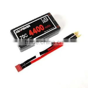 Shorty Pack ROAR Approved Hard Case Lipo for RC CAR Traxxas Racing | 1/8 Car Drone Helicopter Battery With Bullet Connector thumbnail-1