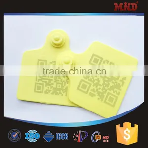 MDE126 ISO18000-6C Plastic Uhf Rfid Laser Ear Tag for Cattle thumbnail-1