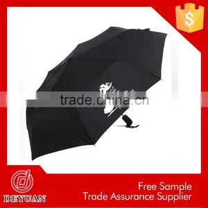 New Inventions Manu Open 8k 3 Sectional Black Mini Umbrellas thumbnail-6