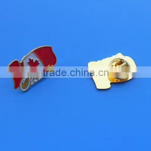 1 Inch Canada Flag Custom Gold Plated Badges for Clothes thumbnail-1