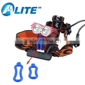 Factory Price 4*18650 Batteries Powered Bicycle Light 2 XML T6 LED Bicycle LED Light thumbnail-1