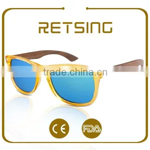 UV400 Sunglasses Wooden Bamboo Temple Sunglasses Wooden Sunglasses 2016 thumbnail-2
