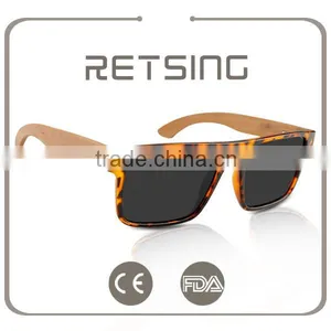 Latest Design Factory Wholesale Prices PC Frame Bamboo Temples Sunglasses thumbnail-2