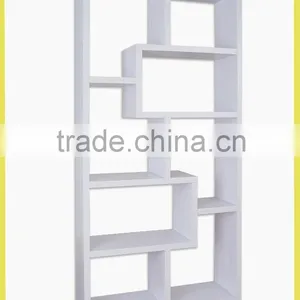 Modern White Bookcase thumbnail-2