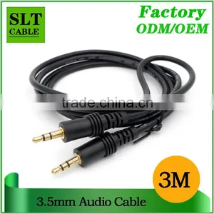 SLT 10Ft High Quality 3.5mm Male to Male Stereo Audio Cable thumbnail-1