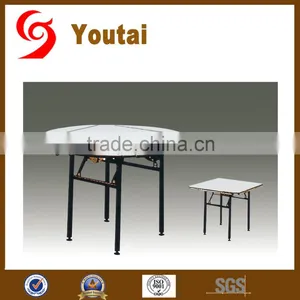 Plywood Round White Restaurant Buffet Table thumbnail-1