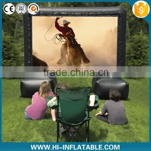 Outdoor Inflatable Cinema Screen Advertising Inflatable Movie Rear Projection tv Screen for Sale thumbnail-1