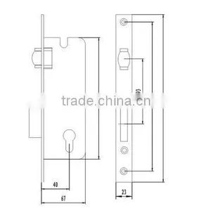 High Quality Interior Lock Body Security Door Locks thumbnail-2