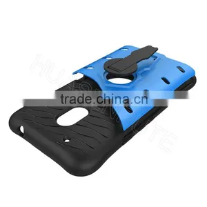 Heavy Duty Armour Shock Proof Hard Case Cover With Stand For Moto G4 Play thumbnail-2