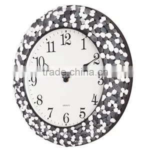 46cm Home Decorative Natural Cobblestone Wall Mounted Clock Mute thumbnail-4