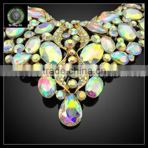 Newest Trending African Wedding Jewelry Luxury Set KHK727 thumbnail-3