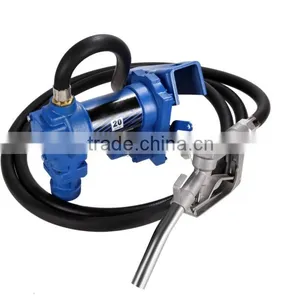 Portable Oil Transfer Unit Fuel Transfer Pump Unit With Mechanical Flow Meter Nozzle thumbnail-1