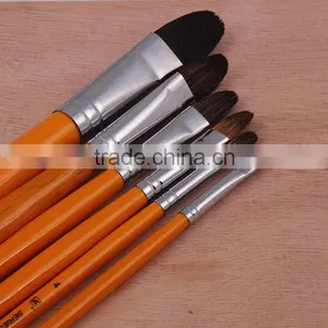 Wood Handle Nylon Material Hair Artist Brush Gift Set Paint Brush Hair Brush thumbnail-3