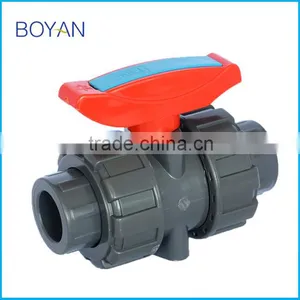 Chinese Supplier Plastic True Union Ball Valve For Irrigation Gray PVC Ball Valve thumbnail-1