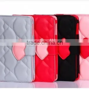 2013 Newest Lip Design for Ipad Mini Luxury Leather Protective Mobile Phone Cases for Ipad2/3/4 "11" thumbnail-1