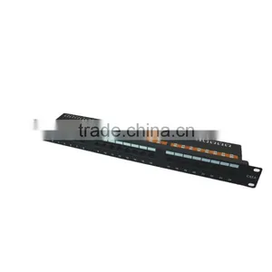 Factory Price 19 Inches UTP Cat6 24 Port Patch Panel thumbnail-1
