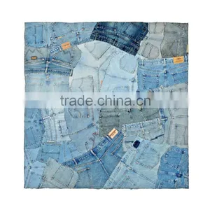 Trendy Denim Patchwork Mat thumbnail-1