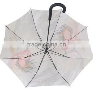 Standard Girl Painting Straight Umbrella Size thumbnail-3