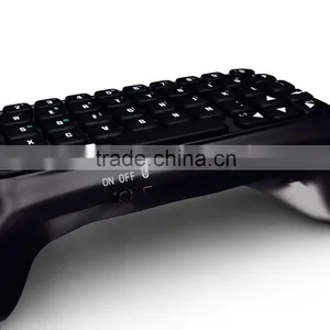 Propshiping Black Bluetooth Mini Wireless Chatpad Message Keyboard for Sony Playstation 4 PS4 Controller Gmaepad thumbnail-3