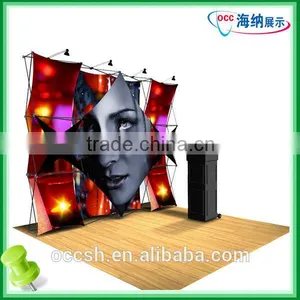 Aluminum Pop Up Display Stand Advertisement Backdrop Display thumbnail-1