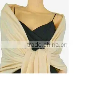 New Women's Fashion Blue 100% Cashmere Pashmina Scarf thumbnail-2