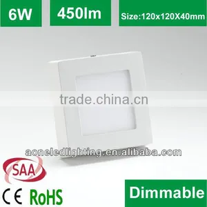 White Surface Mounted Square Dimmable Led Lights 6W 80lm/w White Trim SMD thumbnail-1