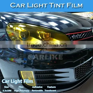 CARLIKE Transparent Polyacrylate Easy Cleaning Pink Car Headlight Vinyl Film thumbnail-6