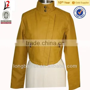 Women Leather Two Way Collar Zip Design Leather Jacket Karachi 05 thumbnail-1