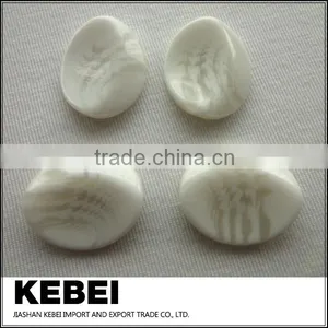New Style Custom Design Buttons Oval Pattern White Buttons thumbnail-2