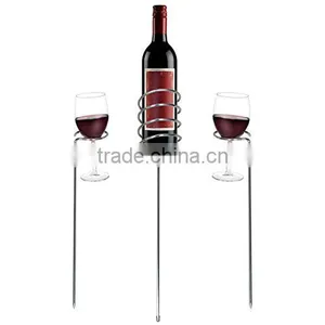 2016 New Design Outdoor Picnic Garden Beach Wine Rack, Beverage Holder, Beach Wine Holder thumbnail-2