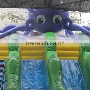 2016 Summer Hot Sale Inflatable Octopus Water Slide With Pool Quality Choice thumbnail-4